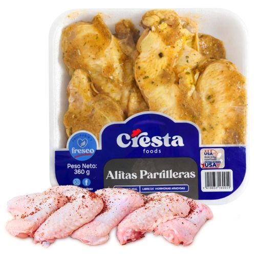 Alitas Cresta Marin Parrilleras 360g