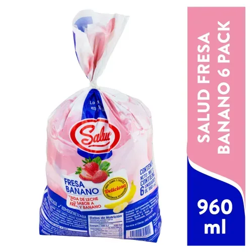 Salud Fresabanano 6pk Bolsa 960ml