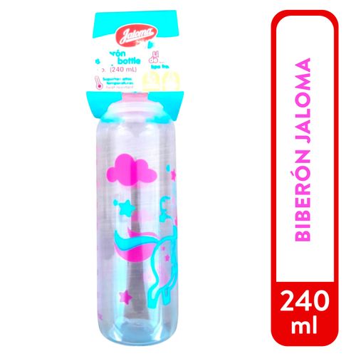 Biberón Jaloma con mamila de silicon unicornio 240 ml