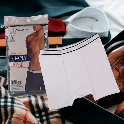 Boxer Simply Basic Caballero Blanco T S