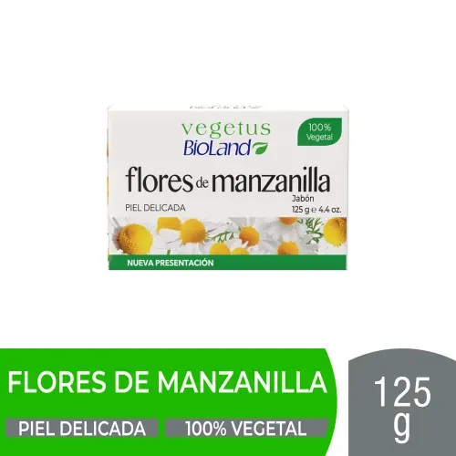 Jabón Manzanilla Bioland  Piel Delicada - 125 g