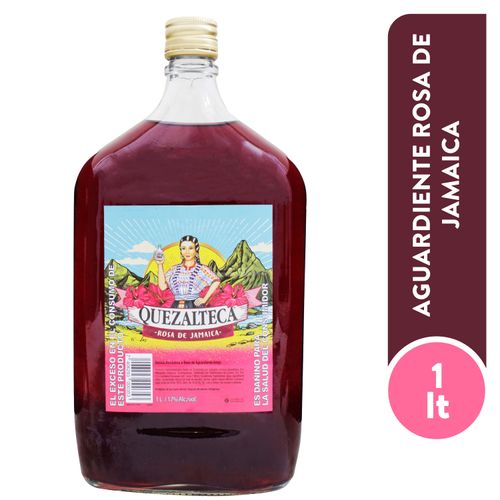 Aguardiente Quezalteca sabor jamaica – 1 L