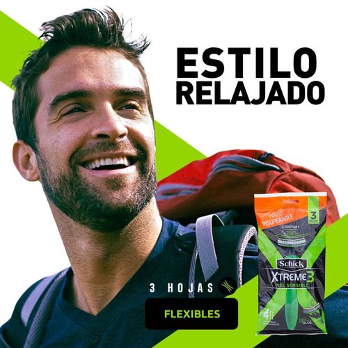 Rasurador Schick Xt3 Sens P3lleve4 3 Ea