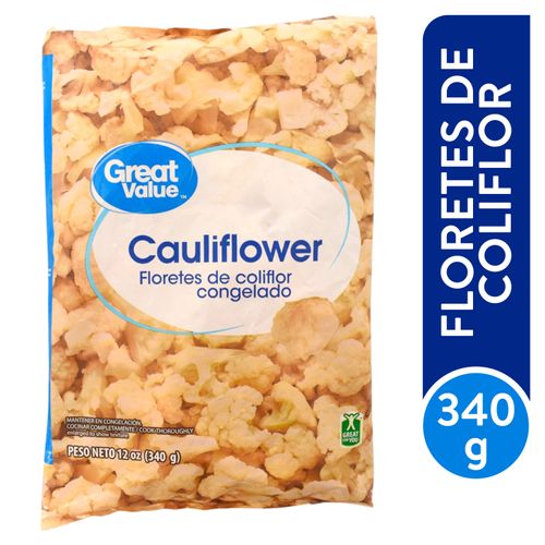 Floretes De Coliflor Great Value Congelado - 340 g