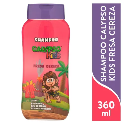 Shampoo Calypso Kids 3En1 Fresa Cereza - 360 ml