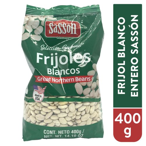 Frijol Blanco Entero Sasson 400g 12u