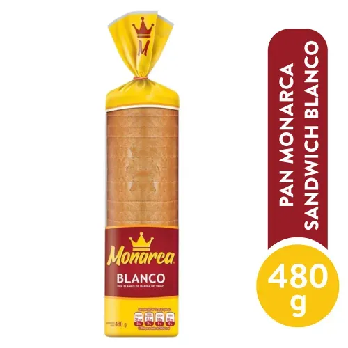 Pan Monarca Sandwich Blanco 480 g