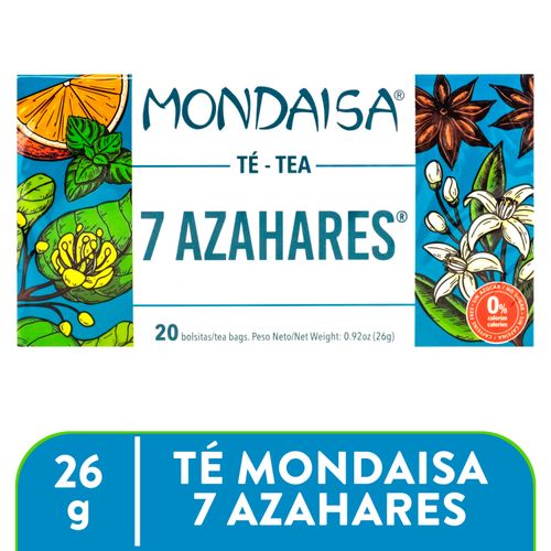 Té Mondaisa 7 Azahares 20 Unidades - 26 g