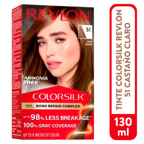 Tinte Revlon Castano Claro Silk51 - 130 ml