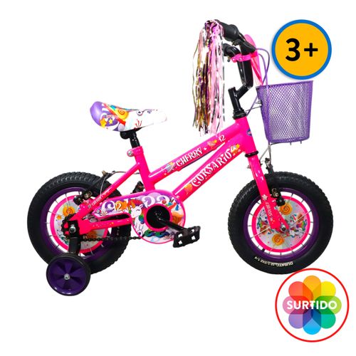 Bicicleta Corsario BMX 12 Cherry para niña de 3 a 5 años