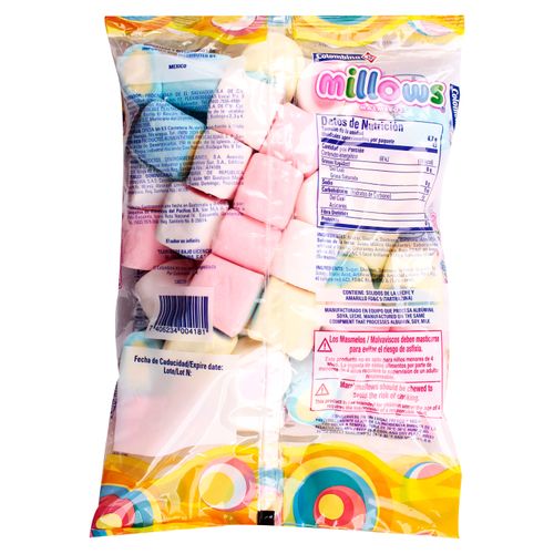 Malvaviscos Colombina Millows bicolor sabor vainilla - 290 g