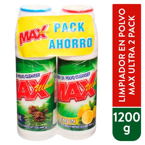 2Pack De Limpiador En Polvo Max 1200 g