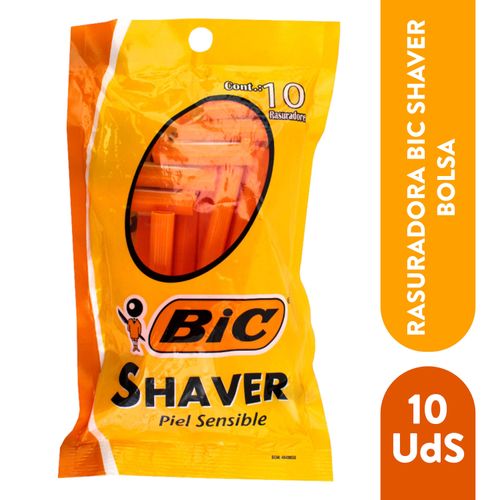Rasuradora Bic Shaver Bolsa 10Ea