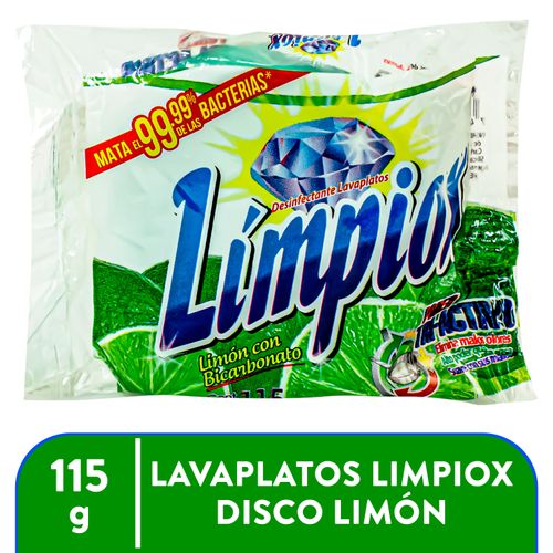 Lavaplatos Limpiox Disco Limon con bicarbonato - 115 g