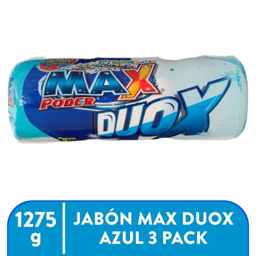 Jabón Max poder duox azul 3 pack - 400 g