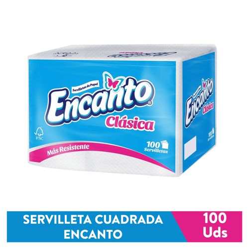 Servilleta Cuadrada Encanto 100 Ea