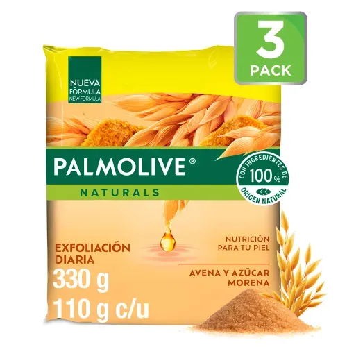 Jabón Palmolive Naturals Avena y Azúcar Morena 3 Pack - 100 g