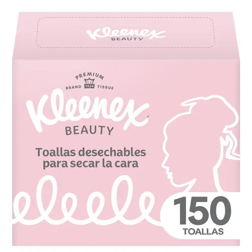 Toallas Kleenex Beauty para secar la cara - 150 Uds