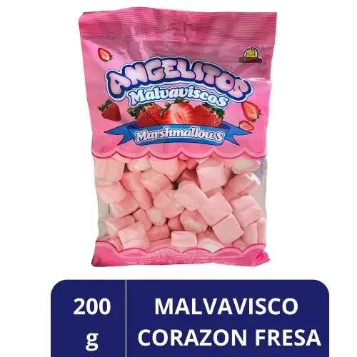 Marshmallows Guandy Corazón Fresa - 200 g