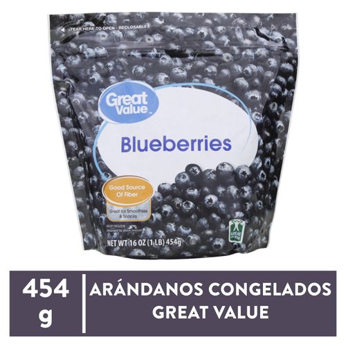 Arándanos Great Value Congelados - 454 g