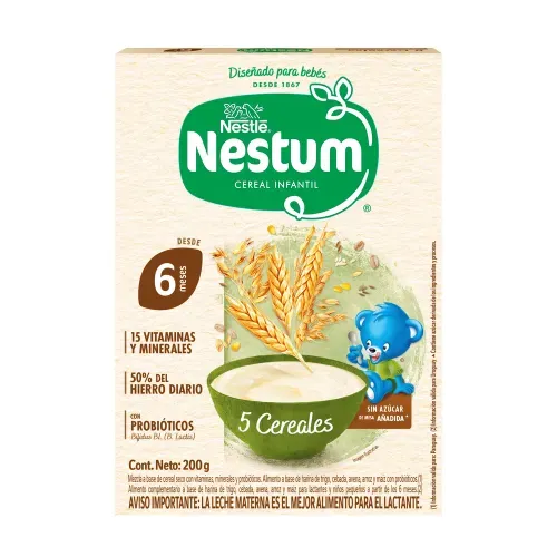Cereal Infantil NESTUM® 5 Cereales Caja - 200 g