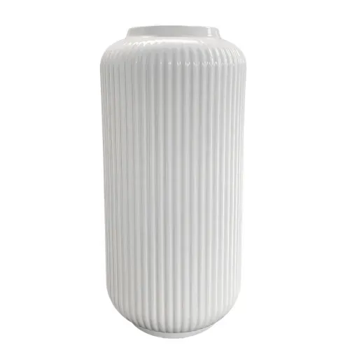 Ms Florero Ceramica Blanco 25cm Unidad