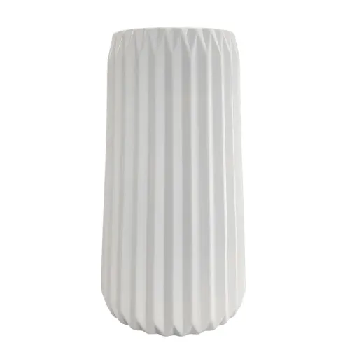 Ms Florero Ceramica Blanco 25cm Unidad