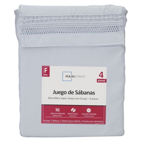 Ms Set De Sabanas Mf Azul Claro f