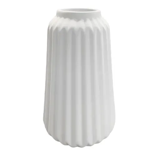Ms Florero Ceramica Blanco 20cm Unidad