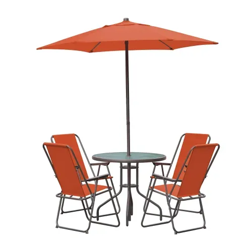 Set de Comedor Mainstay color Coral –  6 Pzas