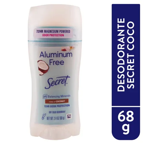 Secret Al Free Deo Coconut 68g