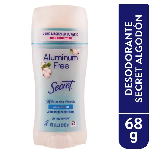 Secret Al Free Deo Cotton 68g