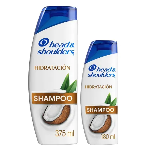 Shampoo Head & Shoulders Hidratación Control Caspa - 2 Uds 375 ml + 180 ml