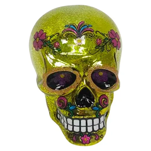 Catrina Way To Celebrate decorativa dorada Halloween - 15 cm