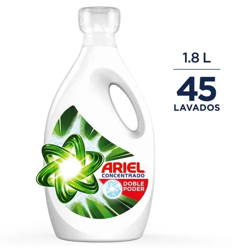 Detergente Líquido Ariel Doble Poder Concentrado - 1.8 L