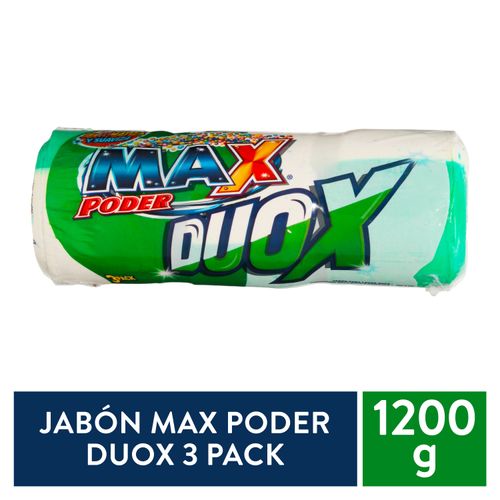 Jabón Max Duox Poder Verde 3 Pack -1200 g