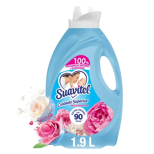Suavizante de Telas Suavitel Cuidado Superior Fresca Primavera -1.9 L