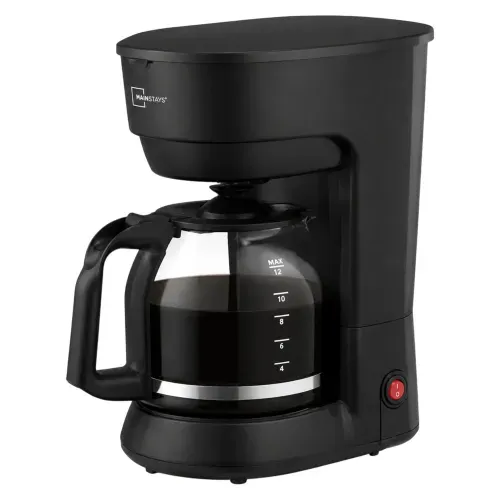 Cafetera Mainstays con capacidad de 12 tazas