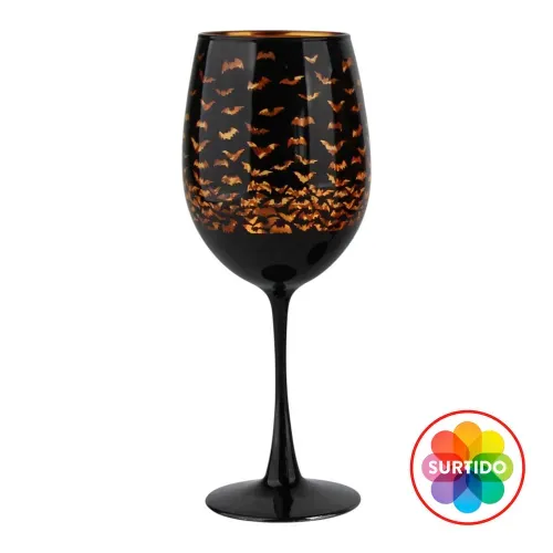 Copa de vino Way To Celebrate de vidrio con diseño Halloween - 465 ml