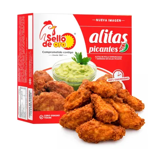 Alitas Sello De Oro Picantes 6 Unidades - 227 g