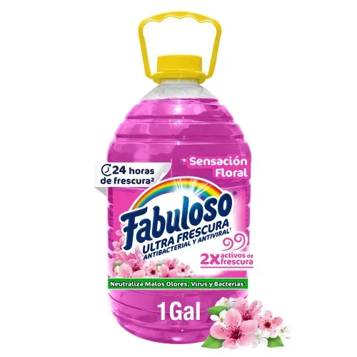 Desinfectante Multiusos Antibacterial Fabuloso Sensación Floral Fragancia Dual - 1 gal