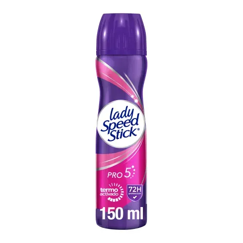 Desodorante Antitranspirante Lady Speed Stick 24/7 Pro 5 Aerosol - 150 ml