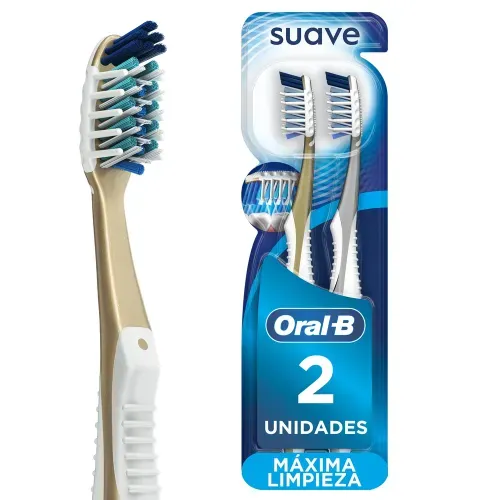 Cepillo Dientes Oral-B 7 Beneficios Cerdas Suaves Crisscross - 2 Uds
