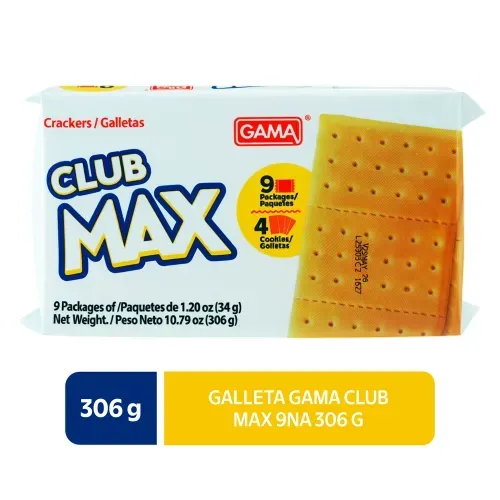 Galleta Gama Salada Club Max 9 Uds - 306 g