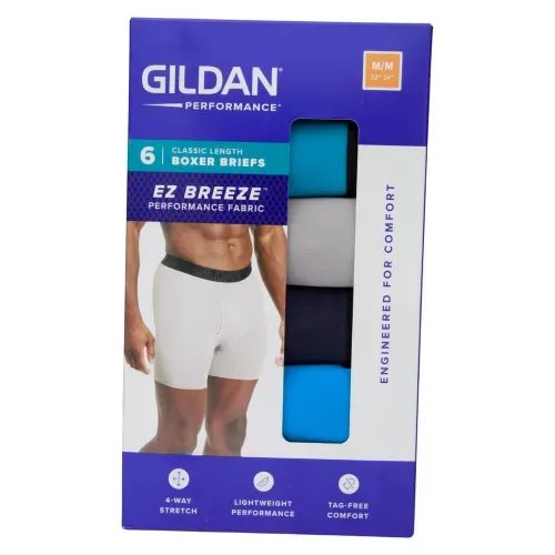 Bóxer para caballero Gildan ajustado color surtido - Talla M - 6 Pack