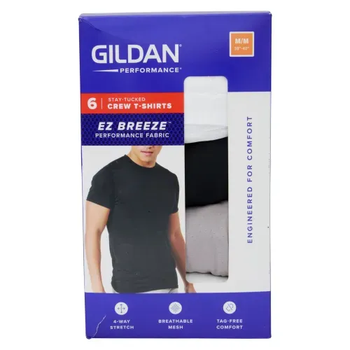 Camisetas Gildan de cuello redondo surtidas - Talla M - 6 Pack