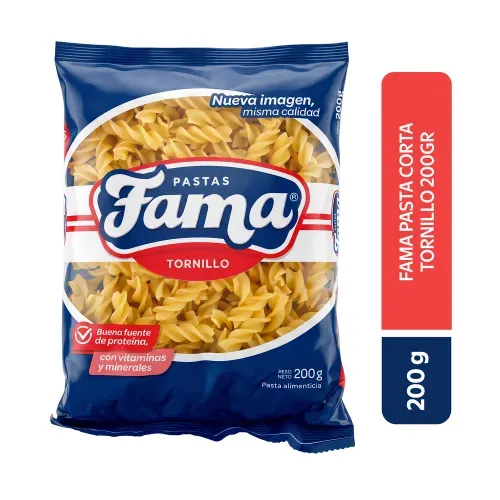 Pasta Corta Fama Tornillo - 200 g