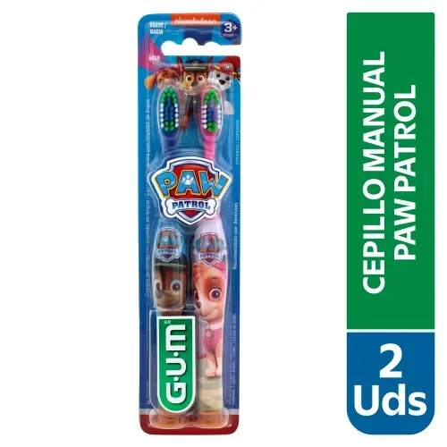 Cepillo Gum Con Diseño De Paw Patrol - 2unidades