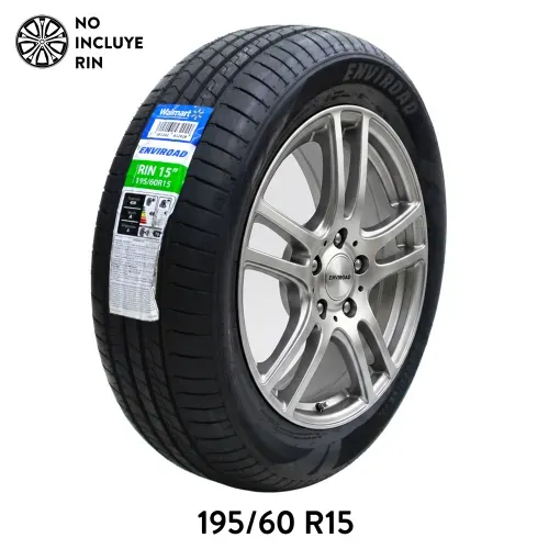 Llanta para auto Enviroad, medidas: 195/60 Rin 15