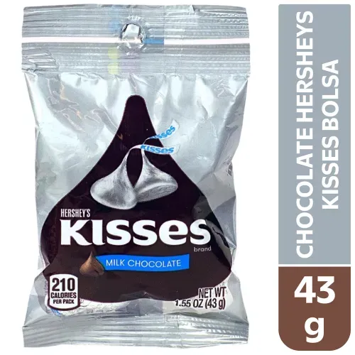 Chocolate Hersheys Kisses Bolsa - 43 g